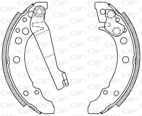 OPEN PARTS Комплект тормозных колодок BSA2013.00